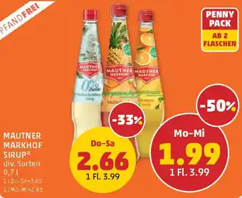 PENNY Mautner markhof sirup Angebot