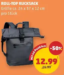PENNY Roll top rucksack Angebot