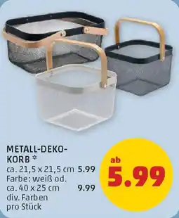 PENNY Metall deko korb Angebot