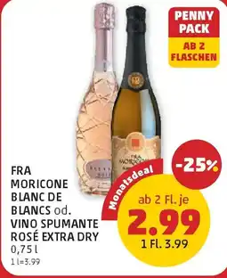 PENNY Fra moricone blanc de blancs od. vino spumante rosé extra dry Angebot