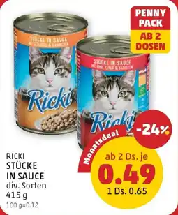PENNY Ricki stücke in sauce Angebot