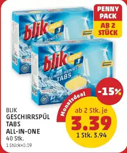 PENNY Blik geschirrspül tabs all-in-one Angebot