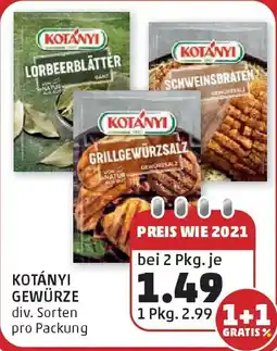 PENNY Kotányi gewürze Angebot