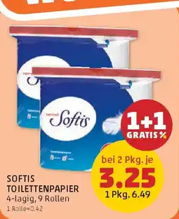 PENNY Softis toilettenpapier Angebot