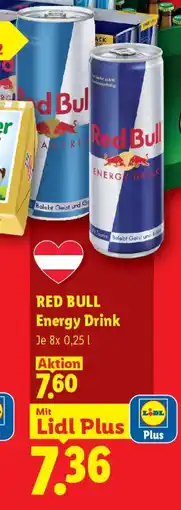 Lidl Red bull energy drink Angebot