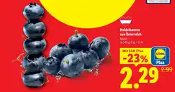 Lidl Heidelbeeren aus österreich Angebot