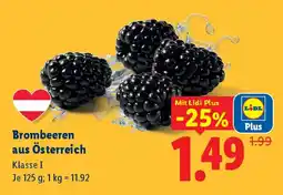 Lidl Brombeeren aus österreich Angebot