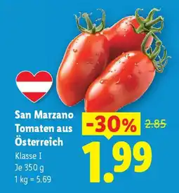 Lidl San marzano tomaten aus österreich Angebot