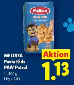 Lidl Melissa pasta kids paw patrol Angebot