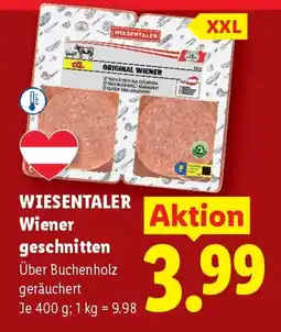 Lidl Wiesentaler wiener geschnitten Angebot