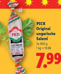 Lidl Pick original ungarische salami Angebot