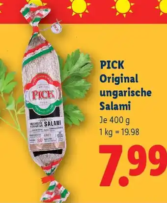 Lidl Pick original ungarische salami Angebot