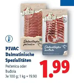 Lidl Pivac dalmatinische spezialitäten Angebot