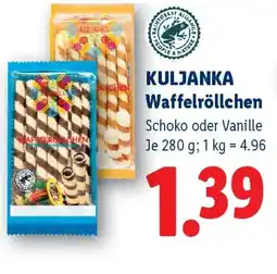 Lidl Kuljanka waffelröllchen Angebot