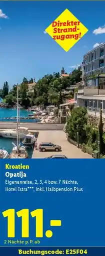 Lidl Kroatien opatija Angebot