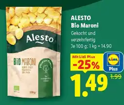 Lidl Alesto bio maroni Angebot