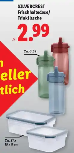 Lidl Silvercrest frischhaltedose/ trinkflasche Angebot