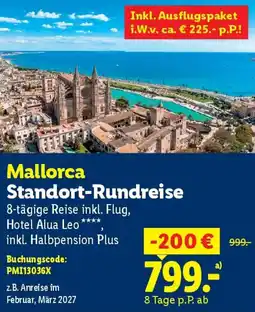 Lidl Mallorca standort-rundreise Angebot