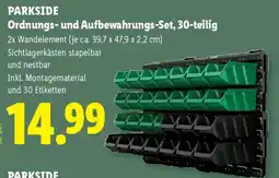 Lidl Parkside ordnungs und aufbewahrungs set Angebot