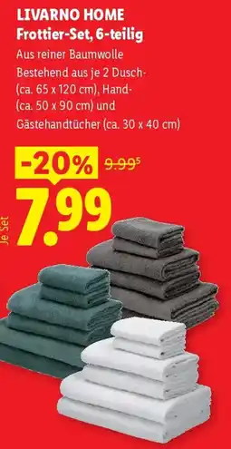 Lidl Livarno home frottier set Angebot