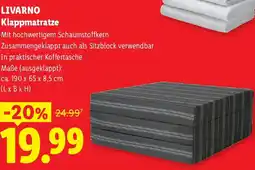 Lidl Livarno klappmatratze Angebot