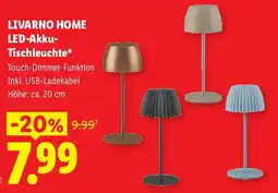 Lidl Livarno home led akku tischleuchte Angebot