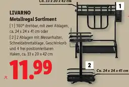 Lidl Livarno metallregal sortiment Angebot
