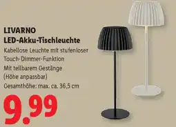 Lidl Livarno led akku tischleuchte Angebot