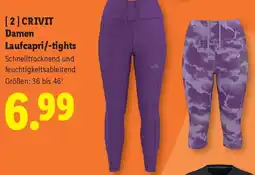 Lidl Crivit damen laufcapri tights Angebot