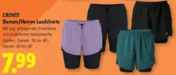 Lidl Crivit damen herren laufshorts Angebot