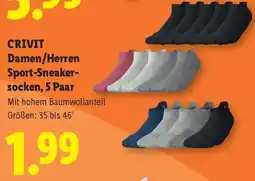 Lidl Crivit damen herren sport sneaker socken Angebot