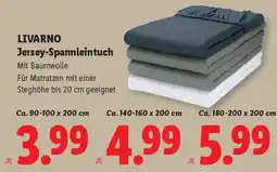 Lidl Livarno jersey spannleintuch Angebot