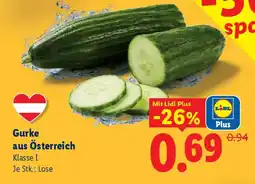 Lidl Gurke aus österreich Angebot