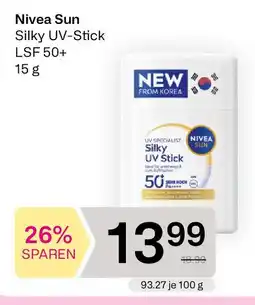 Bipa Nivea Sun Silky UV-Stick Angebot