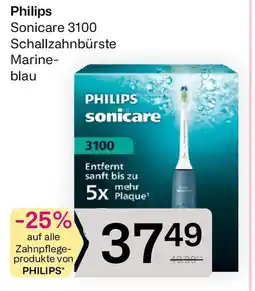Bipa Philips Sonicare 3100 Schallzahnbürste Marine- blau Angebot