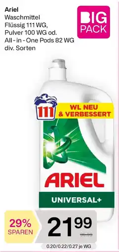 Bipa Ariel Waschmittel Flüssig Angebot