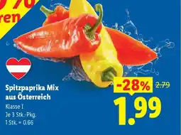 Lidl Spitzpaprika mix aus österreich Angebot