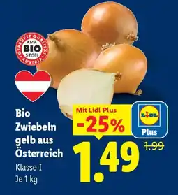 Lidl Bio zwiebeln gelb aus österreich Angebot