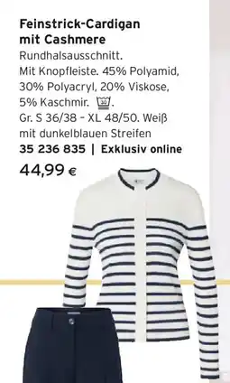 Tchibo Eduscho Feinstrick-Cardigan mit Cashmere Angebot