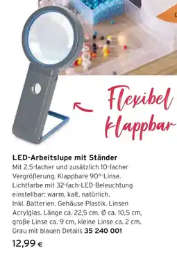 Tchibo Eduscho LED-Arbeitslupe mit Ständer Angebot