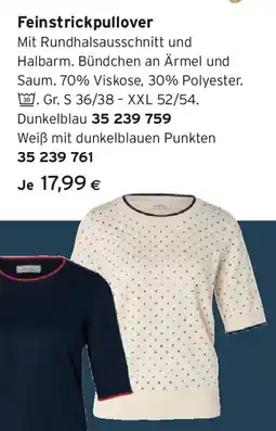 Tchibo Eduscho Feinstrickpullover Angebot