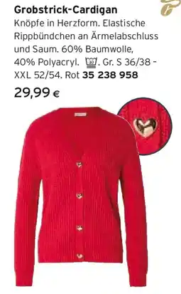 Tchibo Eduscho Grobstrick-Cardigan Angebot