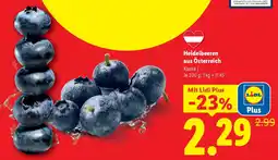Lidl Heidelbeeren aus österreich Angebot