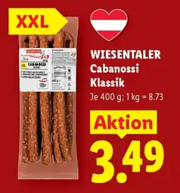 Lidl Wiesentaler cabanossi klassik Angebot