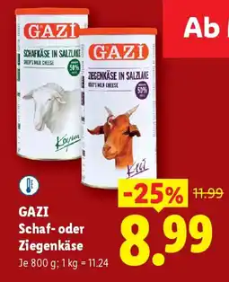 Lidl Gazi schaf oder ziegenkäse Angebot