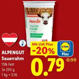 Lidl Alpengut sauerrahm Angebot
