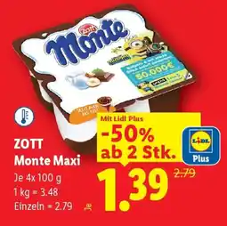 Lidl Zott monte maxi Angebot