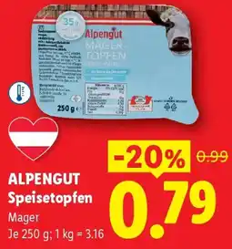 Lidl Alpengut speisetopfen Angebot