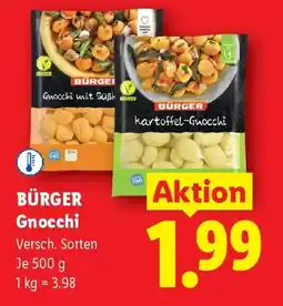 Lidl Bürger gnocchi Angebot