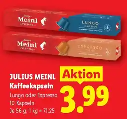Lidl Julius meinl kaffeekapseln Angebot